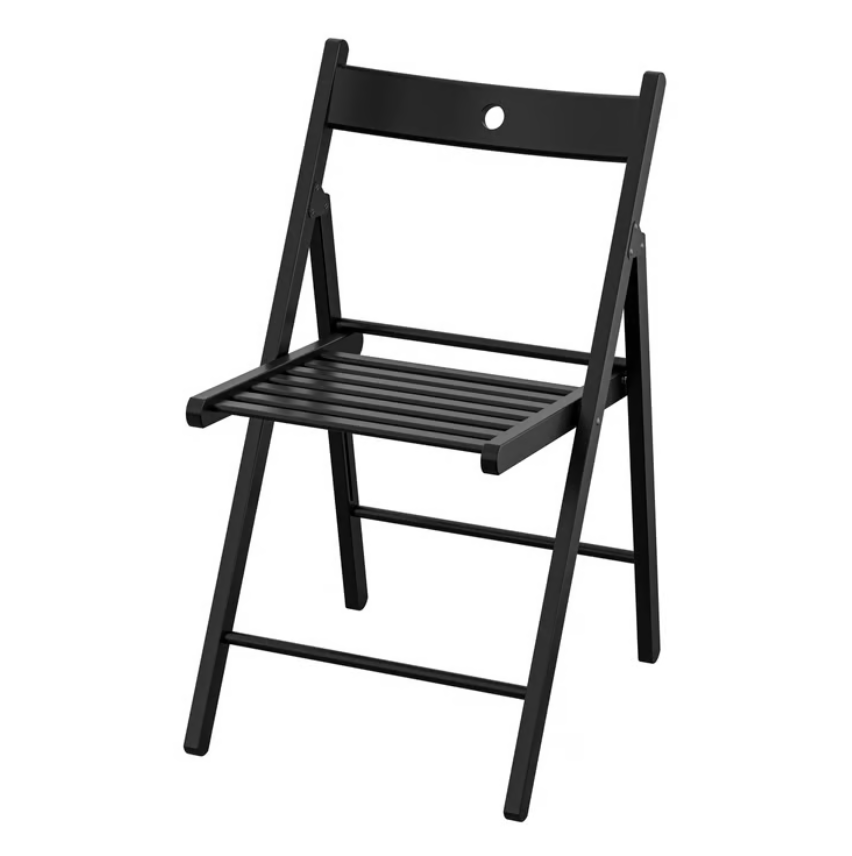 FRÖSVI Folding chair, black