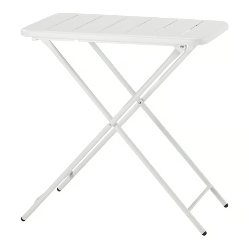 TORPARÖ Table, outdoor, white/foldable, 70x42 cm