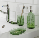 GROSSJÖN 3-piece bathroom set, green