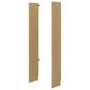 LÅDMAKARE Storage cabinet, oak effect, 35x212 cm, left+right/LÅDMAKARE shelf, 76x34 cm/LÅDMAKARE Insert with compartments, 76x34x24 cm/LÅDMAKARE Cabinet with sliding doors, oak effect