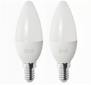 SOLHETTA LED bulb E14 470 lumen, chandelier/opal white