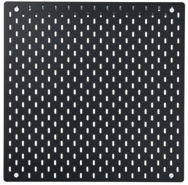 SKÅDIS Pegboard, black, 56x56 cm