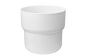 FÖRENLIG plastic plant pot , white, 24 cm