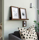 MOSSLANDA Picture ledge, walnut effect, 55 cm
