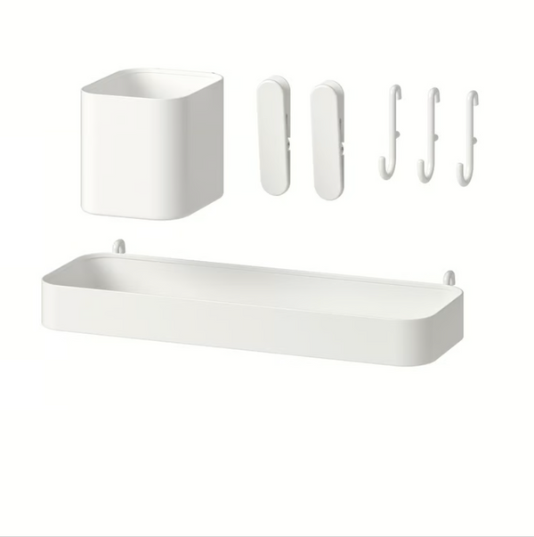 SKÅDIS 7-piece accessories set, white