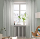 PALPLJUNGMAL sheer curtains, 1 pair, white, 145x300 cm