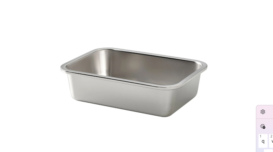 IKEA 365+ steel food container , stainless steel, 1 l