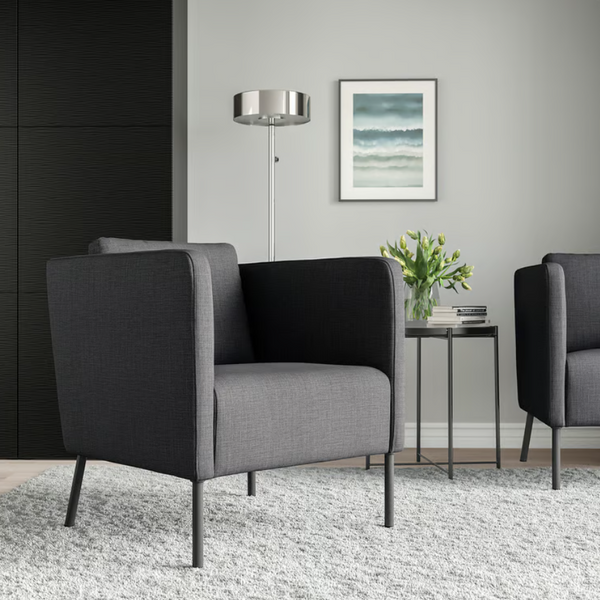 EKERÖ Armchair, Skiftebo dark grey