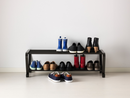 PORTIS shoe cabinet, black, 90x34 cm