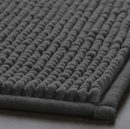 TOFTBO Bath mat, anthracite, 50x80 cm