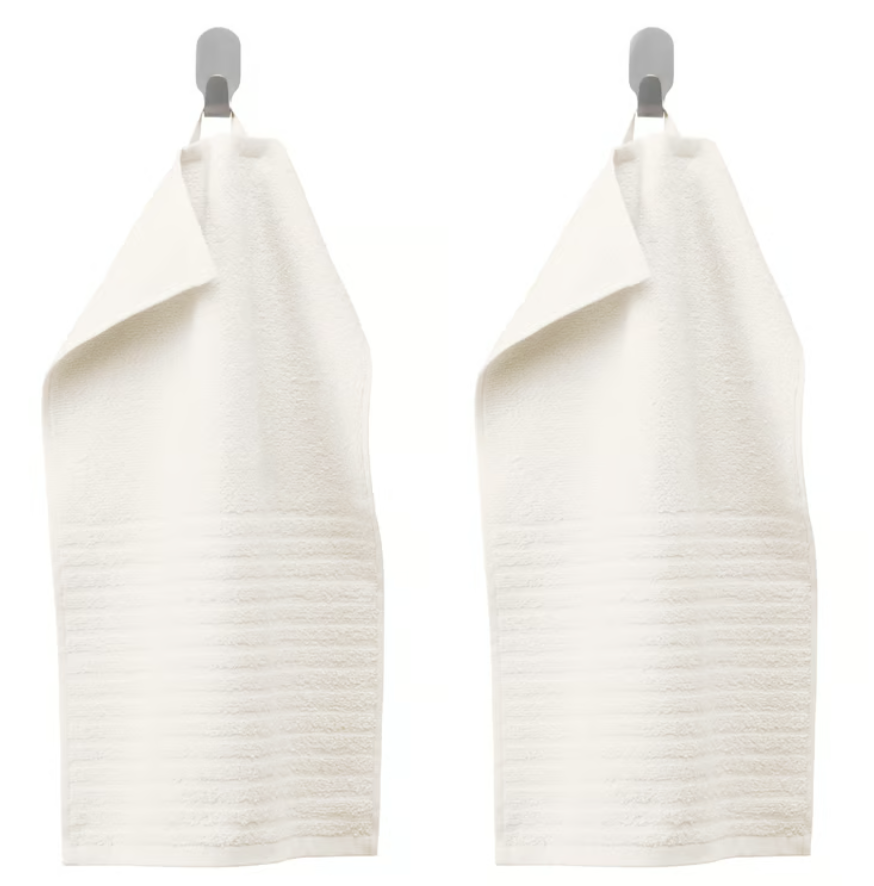 VÅGSJÖN Guest towel, white, 30x50 cm