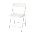 TORPARÖ foldable chair , white, without cushion
