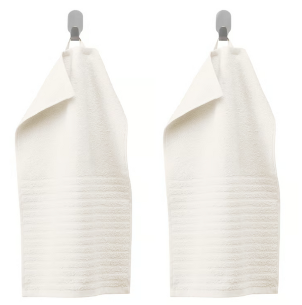VÅGSJÖN guest towel, white, 30x50 cm