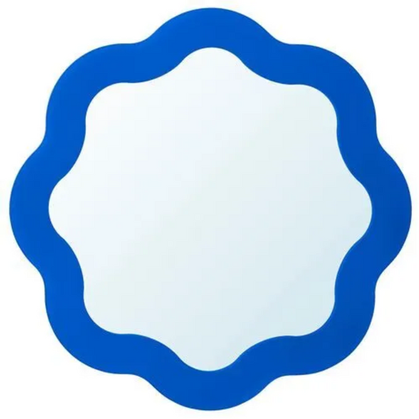 PRUNKHALLON wall mirror, blue, 40 cm