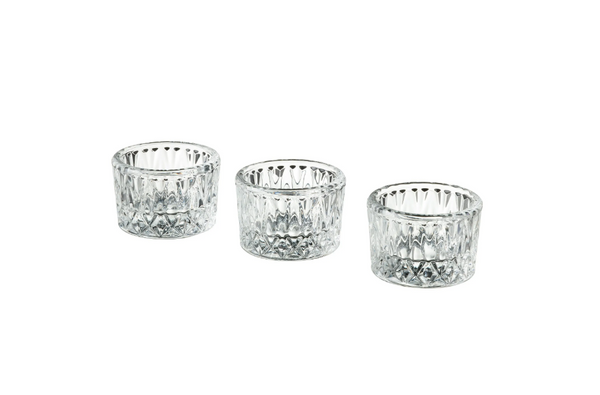 SMÄLLSPIREA tealight holder , glass, 4 cm, 3 pack