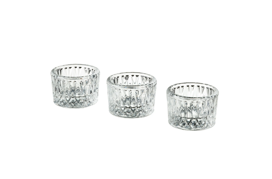 SMÄLLSPIREA tealight holder , glass, 4 cm, 3 pack