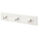 KUBBIS Rack with 3 hooks, white