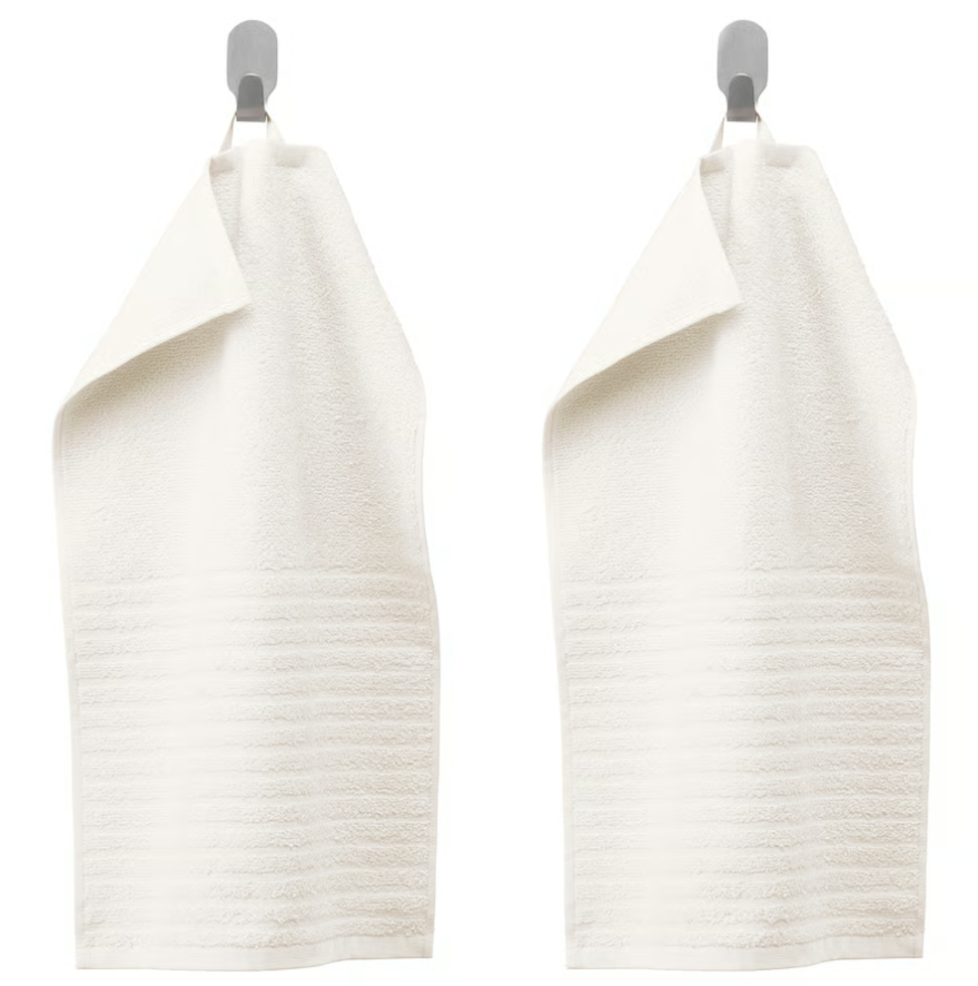 VÅGSJÖN Guest towel, white, 30x50 cm