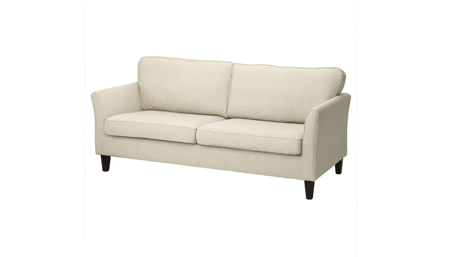 EKHOLMA 3-seat sofa frame/ EKHOLMA cover kilanda light beige