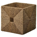 KNIPSA basket , seagrass, 32x33x32 cm