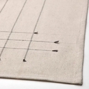VÅRARV tablecloth, natural-dark gray, 145x240 cm