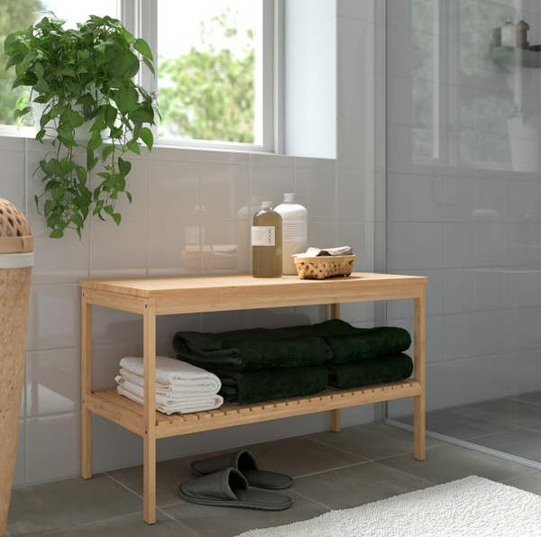 RÅGRUND Bench, bamboo, 78x37 cm