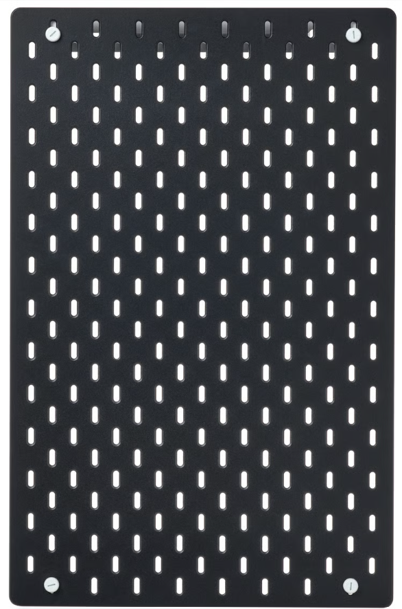 SKÅDIS Pegboard, black, 36x56 cm