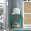 VILDGÅS Junior chair, white/green