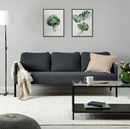 GLOSTAD 3-seat sofa, Knisa dark grey