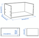 BESTÅ Drawer frame, dark grey, 60x25x40 cm