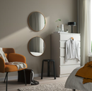 LINDBYN Mirror, gold-colour, 50 cm