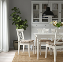 VATTENMOTT Chair cushion, beige, 40x38x5.0 cm
