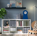 KALLAX Insert with 4 shelves, white, 33x33 cm