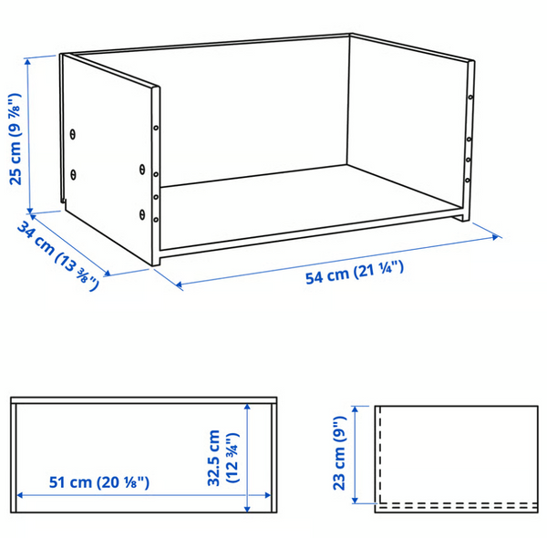 BESTÅ Drawer frame, white, 60x25x40 cm