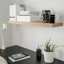 LACK Wall shelf, white stained oak effect, 110x26 cm (43 1/4x10 1/4 ")