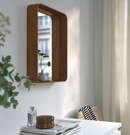 DVÄRGSYREN Mirror, walnut veneer, 40x50 cm