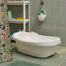 LÄTTSAM Baby bath, white/turquoise