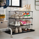 GREJIG Shoe rack, grey, 58x27x17 cm
