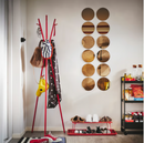 EKRAR Hat and coat stand, bright red, 169 cm