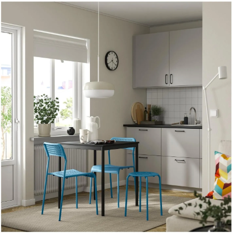 MARIUS stool , blue, 45 cm