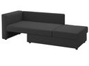 SKÖNABÄCK 2-seat sofa-bed, Knisa dark grey