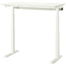 MITTZON Underframe sit/stand for desk, electric/white, 120/140/160x60 cm