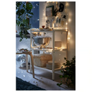 EKENABBEN Open shelving unit, aspen/white, 70x34x86 cm