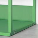 PLATSA Open clothes hanging unit, green, 80x40x120 cm