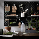 SKÅDIS Pegboard, black, 56x56 cm