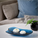 HÄCKPOPPEL decorative bowl , blue, 24 cm
