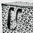 KNALLA Bag, black/white, 40x25x47 cm/47 l