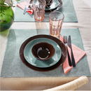 SVARTSENAP place mat , green/blue, 35x45 cm