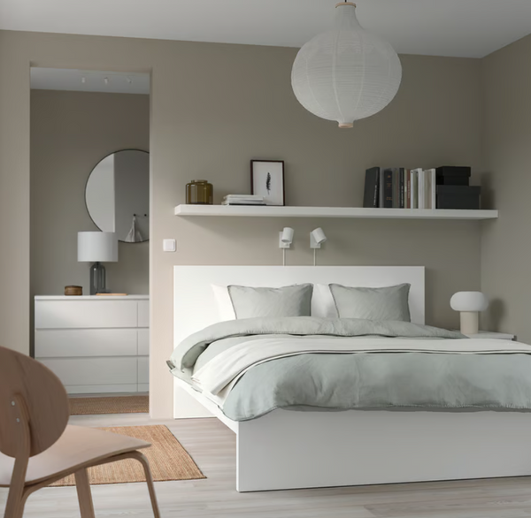 MALM Bed frame, high, white, 160x200 cm