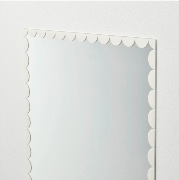 RUNDOXEL wall mirror , white, 30x40 cm